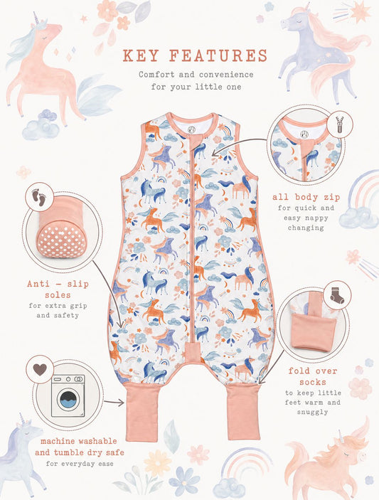 Unicorns - Toddler Sleeping Suit 1.0 TOG