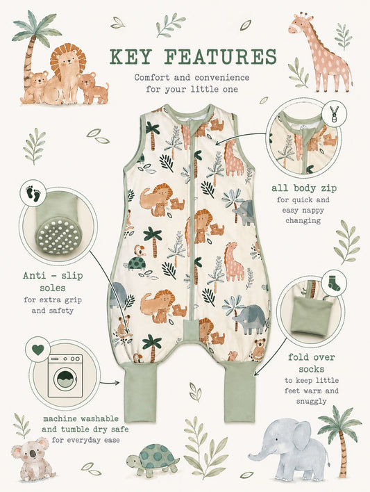 Safari - Toddler Sleeping Suit 1.0 TOG