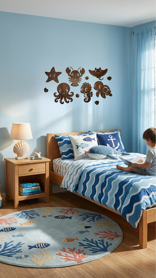 Sea World - nursery decor (set of 6 + 5 extra)