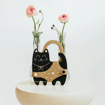 Cat, Animal Shaped Chalk Board / with Chalk image 0