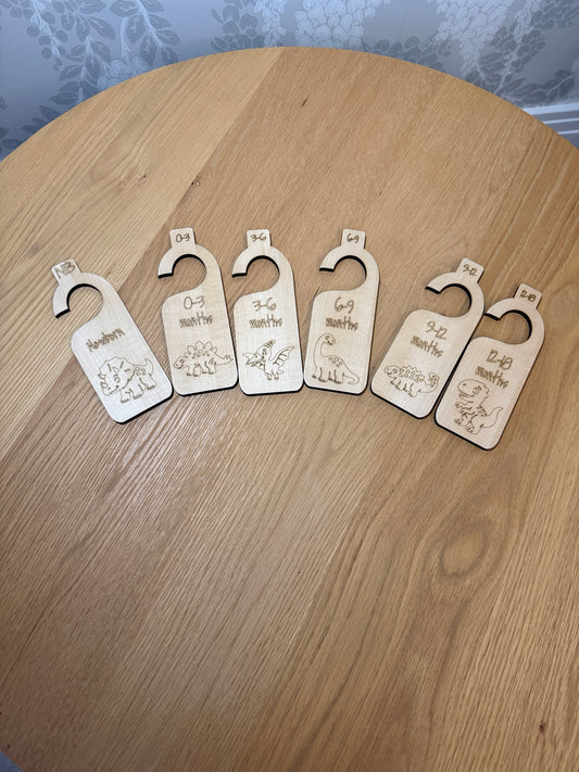 Dinosaur - Baby Closet Dividers by Age (0–24 Months)