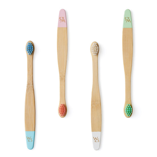 Bamboo Baby Toothbrushes (set of 4, multicolour) image 0