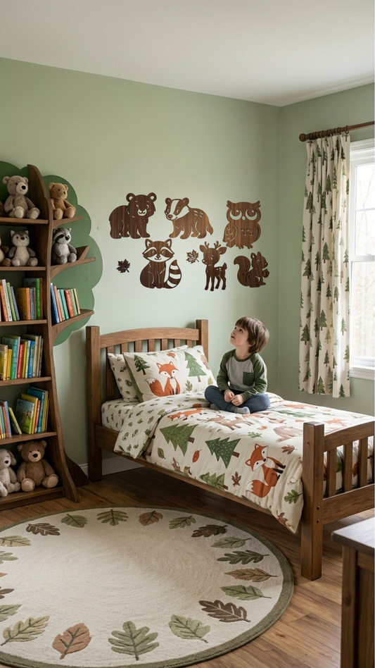 Woodland - nursery decor (set of 6 + 2 extra)